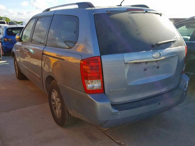 KNDMG4C72C6502393 - 2012 KIA SEDONA LX GRAY photo 3