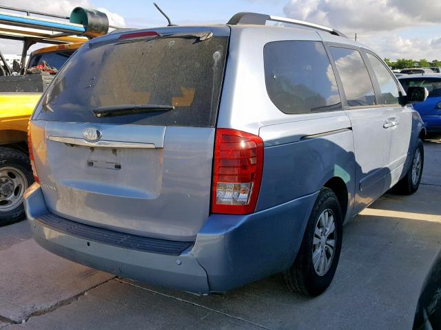 KNDMG4C72C6502393 - 2012 KIA SEDONA LX GRAY photo 4