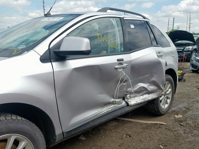 2FMDK3JC6ABA30749 - 2010 FORD EDGE SEL SILVER photo 9