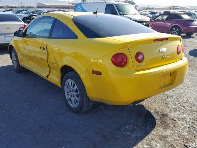 1G1AT18H397216580 - 2009 CHEVROLET COBALT LT YELLOW photo 3