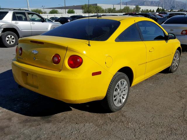 1G1AT18H397216580 - 2009 CHEVROLET COBALT LT YELLOW photo 4