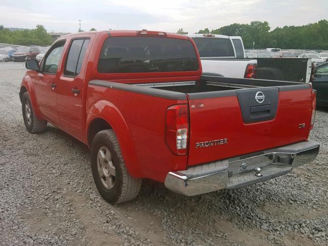 1N6AD07U75C451916 - 2005 NISSAN FRONTIER C RED photo 3