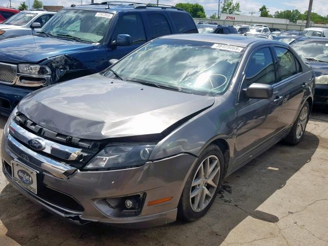 3FAHP0JA6AR347166 - 2010 FORD FUSION SEL GRAY photo 2