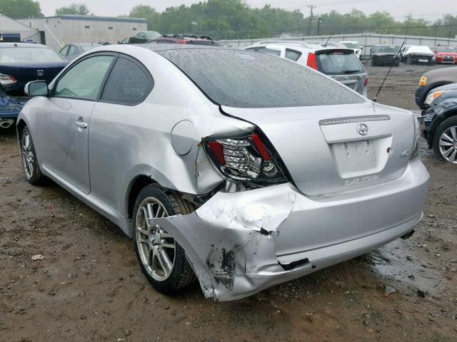 JTKDE177670190742 - 2007 TOYOTA SCION TC ვერცხლისფერი ფოტო 3