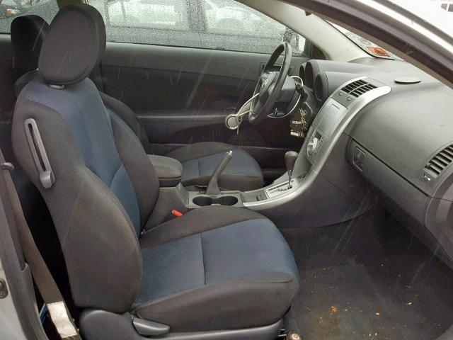 JTKDE177670190742 - 2007 TOYOTA SCION TC ვერცხლისფერი ფოტო 5