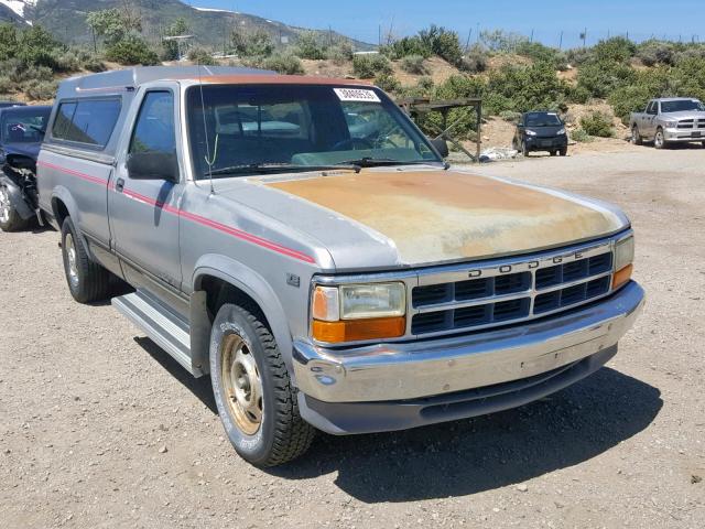 1B7GL26Y7MS258640 - 1991 DODGE DAKOTA SILVER photo 1