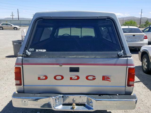 1B7GL26Y7MS258640 - 1991 DODGE DAKOTA SILVER photo 6