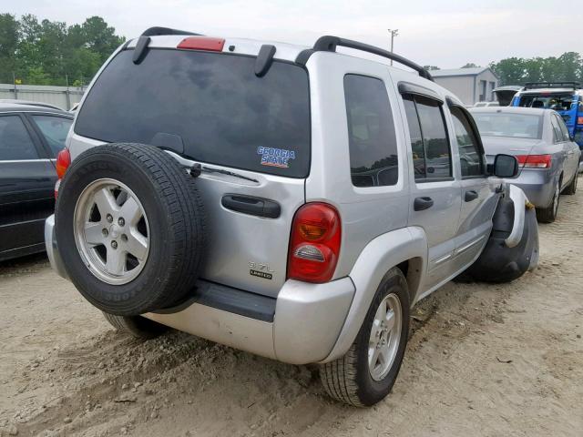 1J4GK58K34W148085 - 2004 JEEP LIBERTY LI SILVER photo 4