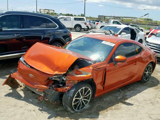 JF1ZNAA17H8710084 - 2017 TOYOTA 86 BASE ORANGE photo 2