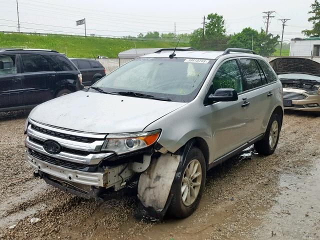 2FMDK3GCXDBC57597 - 2013 FORD EDGE SE SILVER photo 2