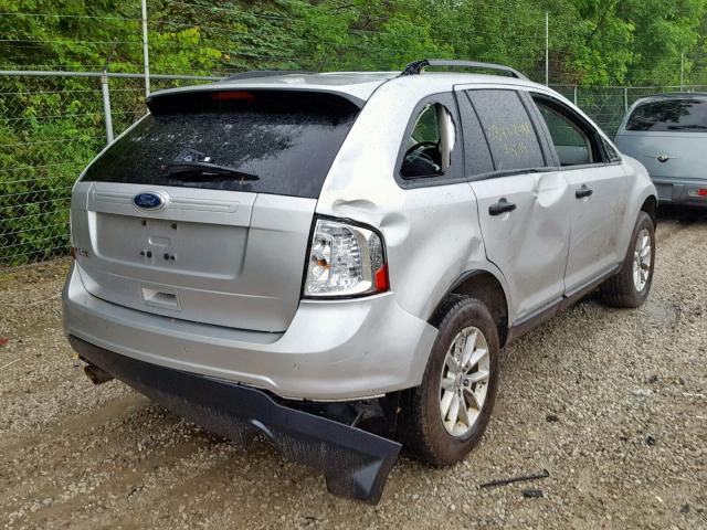 2FMDK3GCXDBC57597 - 2013 FORD EDGE SE SILVER photo 4