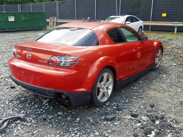 JM1FE17NX40131851 - 2004 MAZDA RX8 RED photo 4