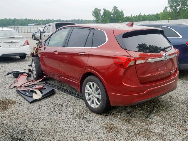 LRBFXBSA2KD014161 - 2019 BUICK ENVISION P RED photo 3