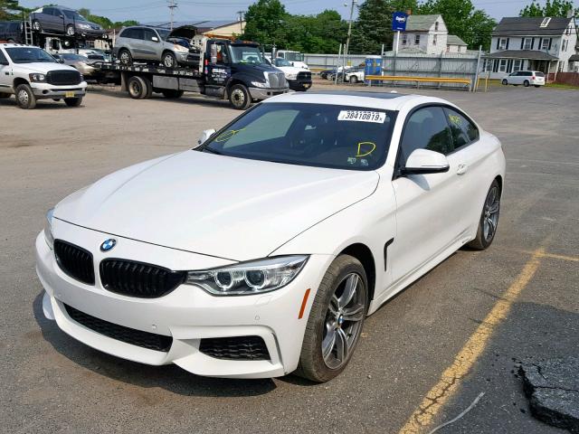 WBA3R5C55FK372466 - 2015 BMW 435 XI WHITE photo 2