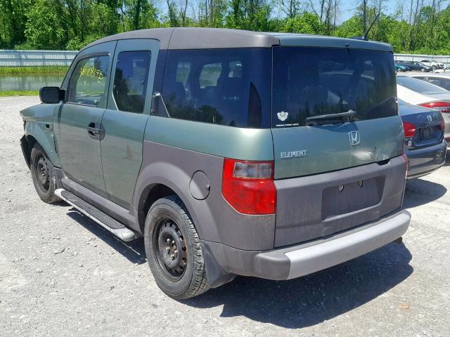 5J6YH28665L013884 - 2005 HONDA ELEMENT EX GREEN photo 3