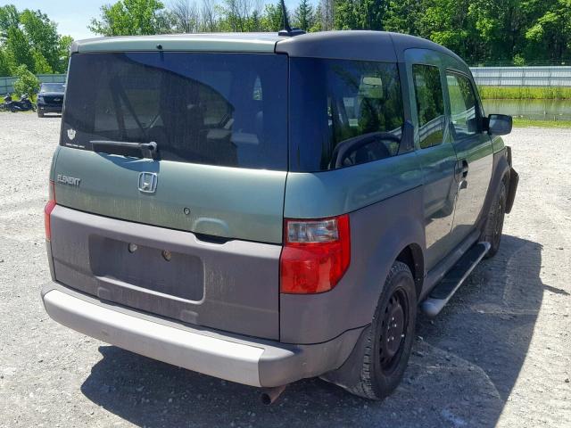 5J6YH28665L013884 - 2005 HONDA ELEMENT EX GREEN photo 4