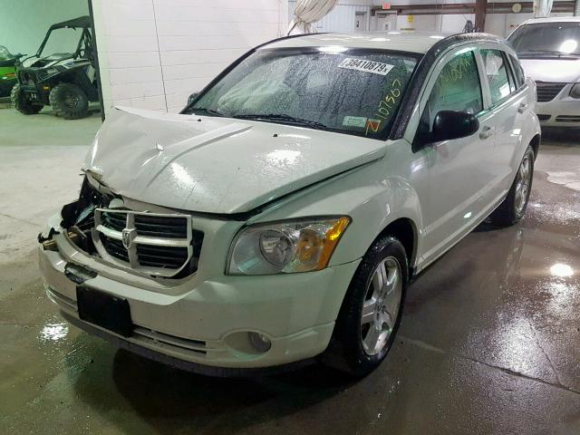 1B3HB48A79D200219 - 2009 DODGE CALIBER SX WHITE photo 2