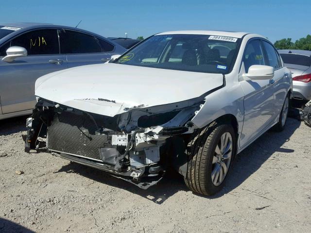 1HGCR2F86DA095158 - 2013 HONDA ACCORD EXL WHITE photo 2