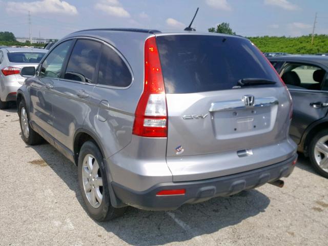 JHLRE48797C068505 - 2007 HONDA CR-V EXL SILVER photo 3