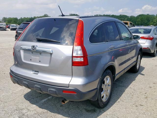 JHLRE48797C068505 - 2007 HONDA CR-V EXL SILVER photo 4