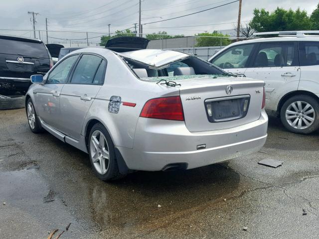 19UUA66276A009342 - 2006 ACURA 3.2TL SILVER photo 3