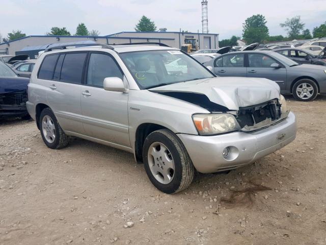 JTEDP21A340006697 - 2004 TOYOTA HIGHLANDER SILVER photo 1