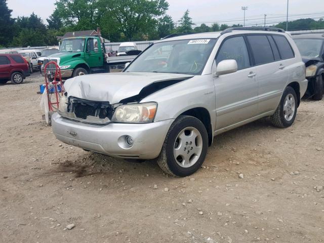 JTEDP21A340006697 - 2004 TOYOTA HIGHLANDER SILVER photo 2