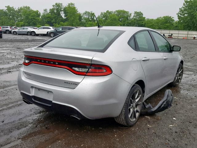 1C3CDFBA0DD123309 - 2013 DODGE DART SXT SILVER photo 4