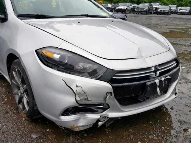 1C3CDFBA0DD123309 - 2013 DODGE DART SXT SILVER photo 9