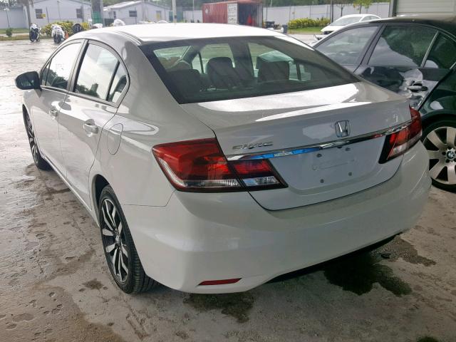 19XFB2F90EE084017 - 2014 HONDA CIVIC EXL WHITE photo 3