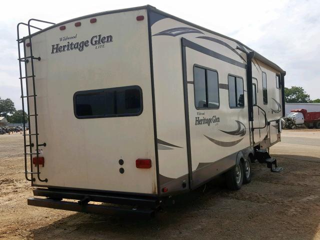 4X4FWBL22GU011290 - 2016 HERI 5TH WHEEL TAN photo 4