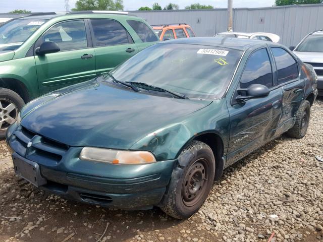 1B3EJ46X7XN619398 - 1999 DODGE STRATUS GREEN photo 2