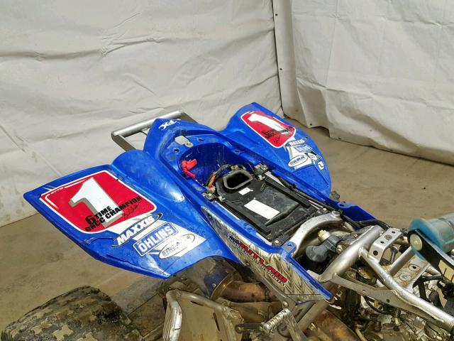 JY4AJ20Y97C032424 - 2007 YAMAHA YFZ450 BLUE photo 6