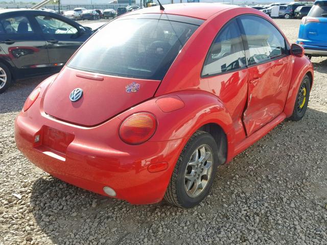 3VWDD21C01M418287 - 2001 VOLKSWAGEN NEW BEETLE წითელი ფოტო 4