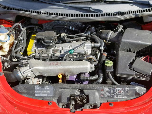 3VWDD21C01M418287 - 2001 VOLKSWAGEN NEW BEETLE წითელი ფოტო 7