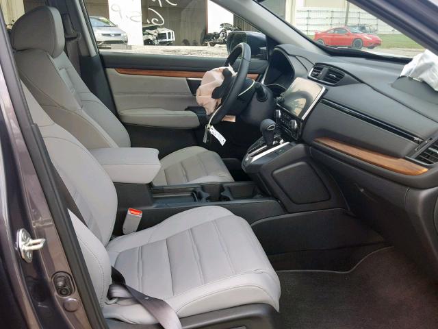 5J6RW2H83KA007950 - 2019 HONDA CR-V EXL GRAY photo 5