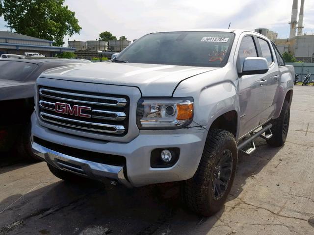 1GTG6CEN6H1249542 - 2017 GMC CANYON SLE SILVER photo 2