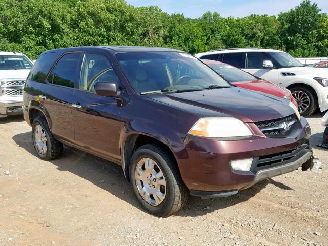 2HNYD18221H516113 - 2001 ACURA MDX MAROON photo 1