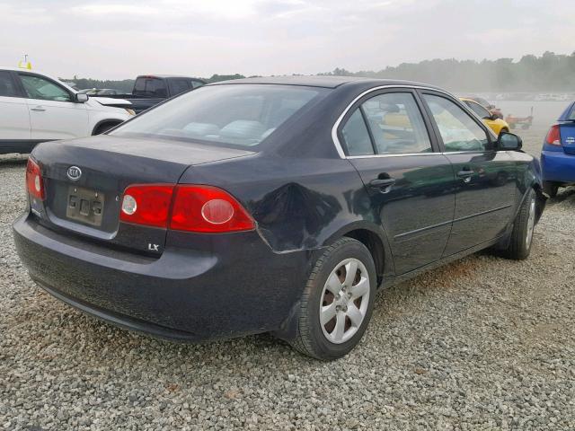 KNAGE123385209287 - 2008 KIA OPTIMA BLACK photo 4