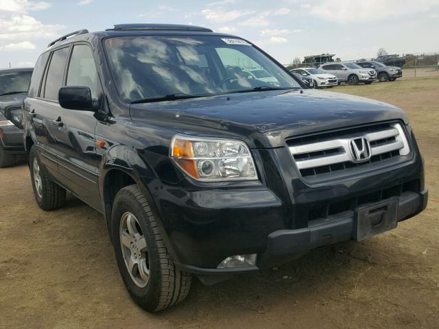 5FNYF28398B018280 - 2008 HONDA PILOT SE BLACK photo 1