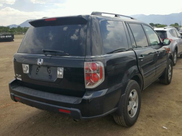 5FNYF28398B018280 - 2008 HONDA PILOT SE BLACK photo 4