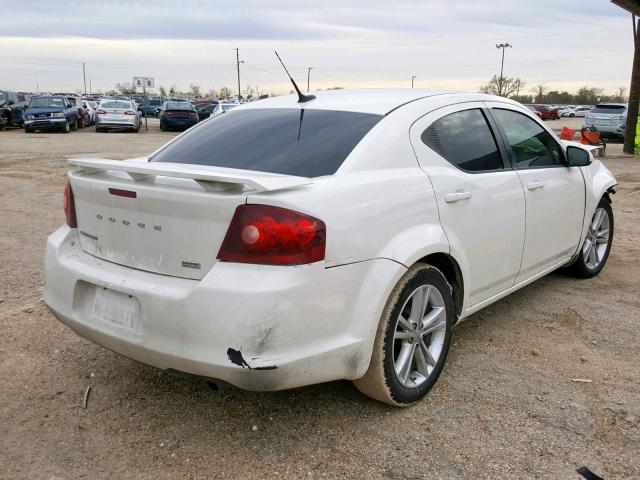 1B3BD1FG2BN508047 - 2011 DODGE AVENGER MA WHITE photo 4