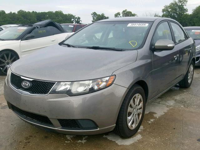 KNAFU4A22A5849876 - 2010 KIA FORTE EX GRAY photo 2