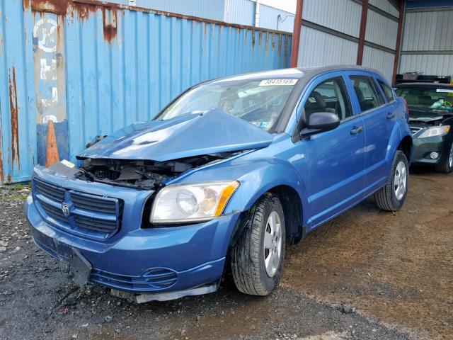 1B3HB28B47D154889 - 2007 DODGE CALIBER BLUE photo 2