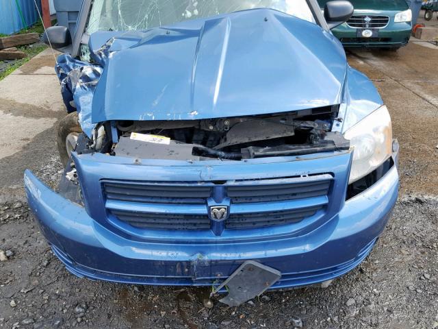 1B3HB28B47D154889 - 2007 DODGE CALIBER BLUE photo 7