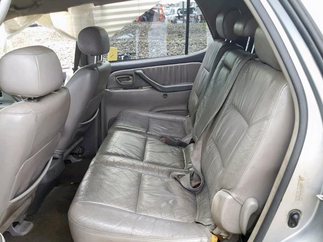 5TDBT48A94S216419 - 2004 TOYOTA SEQUOIA LI SILVER photo 6