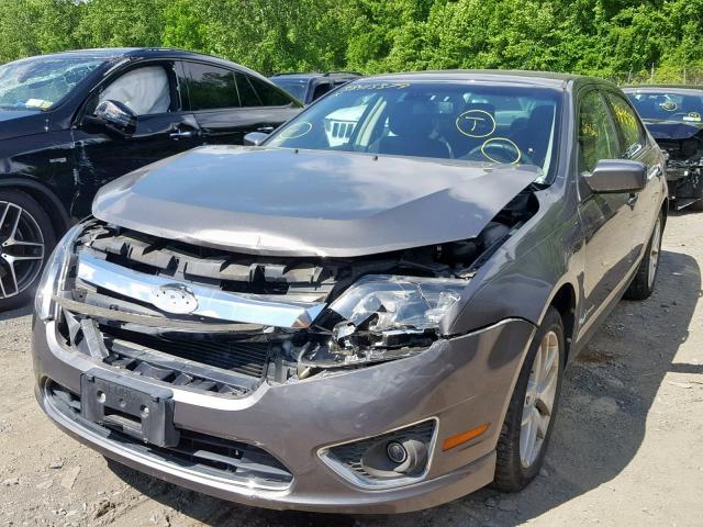 3FADP0L33CR267176 - 2012 FORD FUSION HYB GRAY photo 2