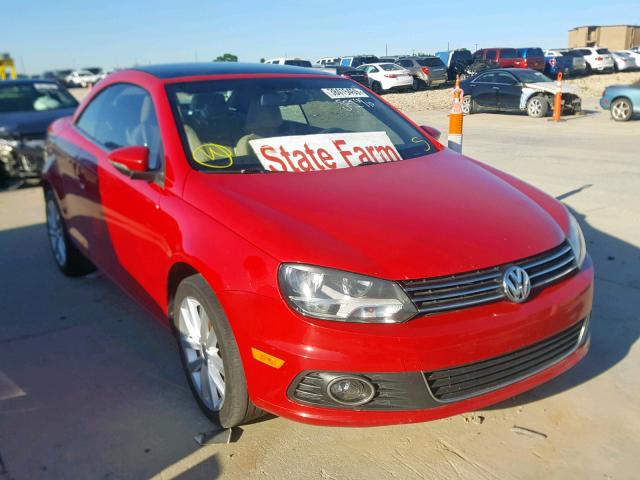 WVWBW7AHXCV007405 - 2012 VOLKSWAGEN EOS KOMFOR RED photo 1