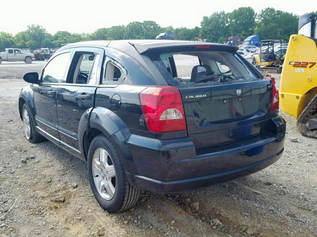 1B3HB48B17D259112 - 2007 DODGE CALIBER SX BLACK photo 3