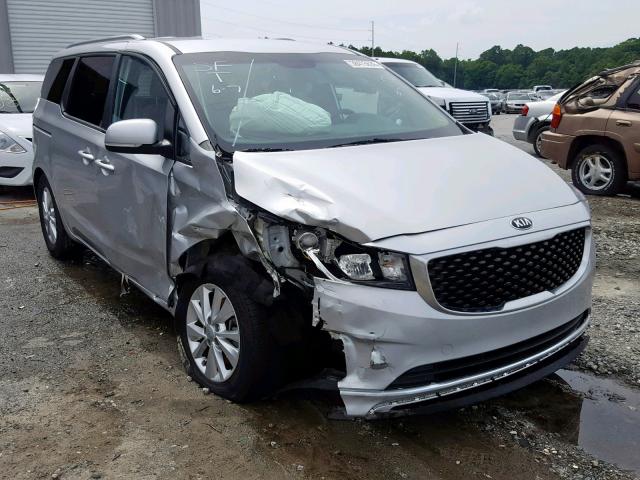 KNDMB5C10G6147763 - 2016 KIA SEDONA LX SILVER photo 1